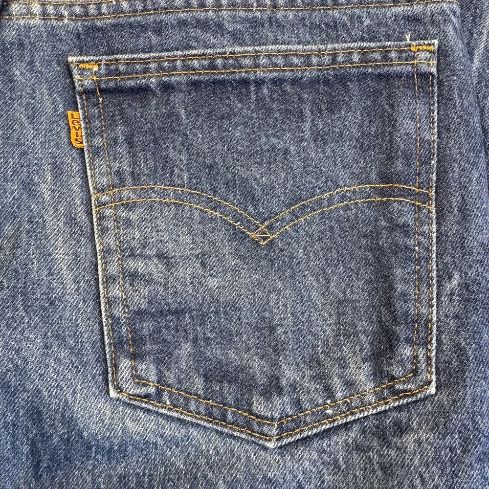 Vintage Levi's Orange Tab Men's Jeans 32x30 Dark Wash Straight Leg Denim